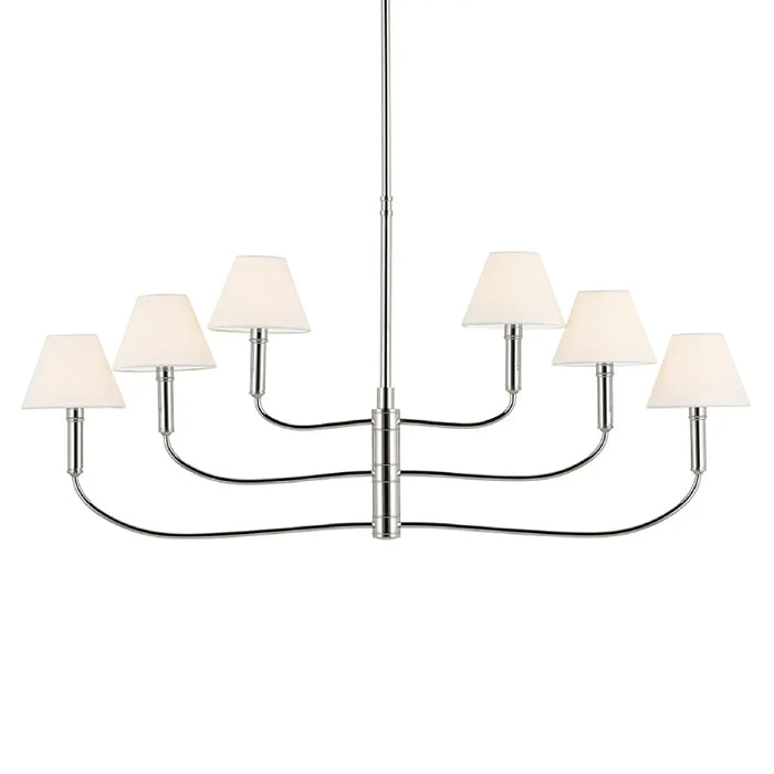 Kichler 52767 Eadie 6-lt 41" Chandelier - Polished Nickel