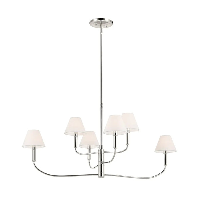 Kichler 52767 Eadie 6-lt 41" Chandelier - Polished Nickel