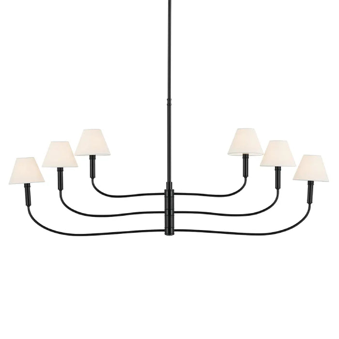 Kichler 52768 Eadie 6-lt 52" Chandelier - Black