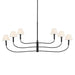Kichler 52768 Eadie 6-lt 52" Chandelier - Black