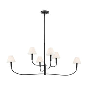 Kichler 52768 Eadie 6-lt 52" Chandelier - Black