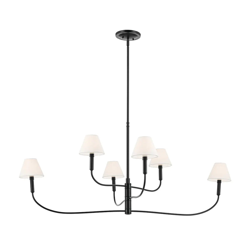 Kichler 52768 Eadie 6-lt 52" Chandelier - Black