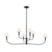 Kichler 52768 Eadie 6-lt 52" Chandelier - Black