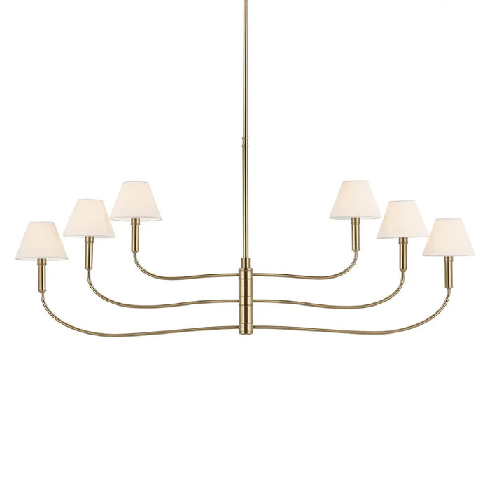 Kichler 52768 Eadie 6-lt 52" Chandelier - Champagne Bronze