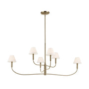 Kichler 52768 Eadie 6-lt 52" Chandelier - Champagne Bronze