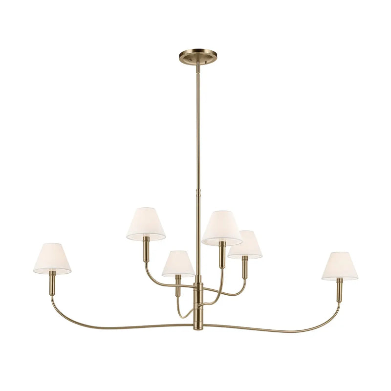 Kichler 52768 Eadie 6-lt 52" Chandelier - Champagne Bronze