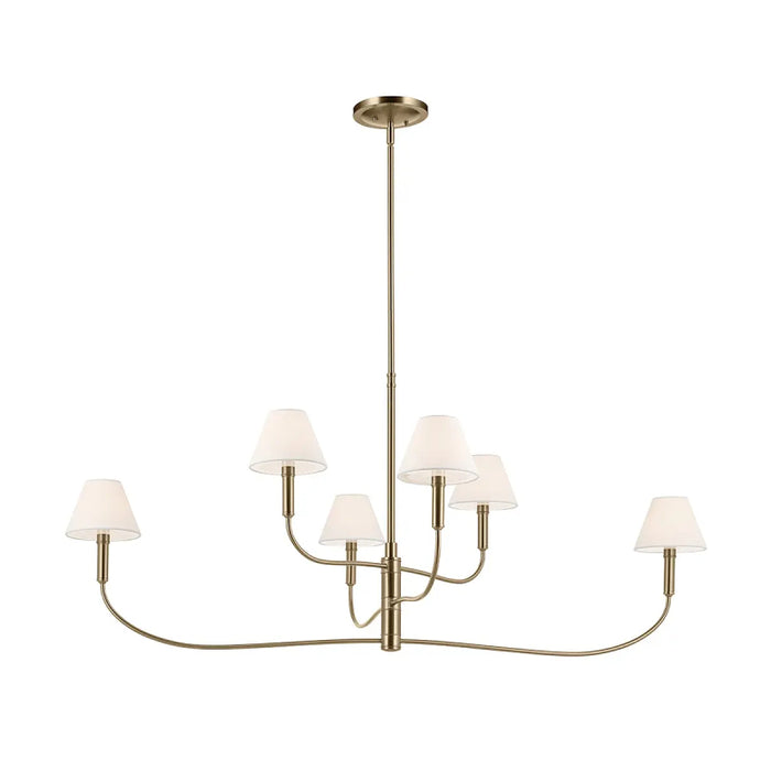 Kichler 52768 Eadie 6-lt 52" Chandelier - Champagne Bronze