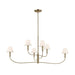 Kichler 52768 Eadie 6-lt 52" Chandelier - Champagne Bronze