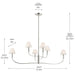 Kichler 52768 Eadie 6-lt 52" Chandelier