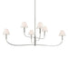 Kichler 52768 Eadie 6-lt 52" Chandelier - Polished Nickel