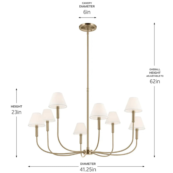 Kichler 52769 Eadie 8-lt 41" Chandelier