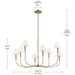 Kichler 52769 Eadie 8-lt 41" Chandelier