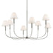 Kichler 52769 Eadie 8-lt 41" Chandelier - Polished Nickel