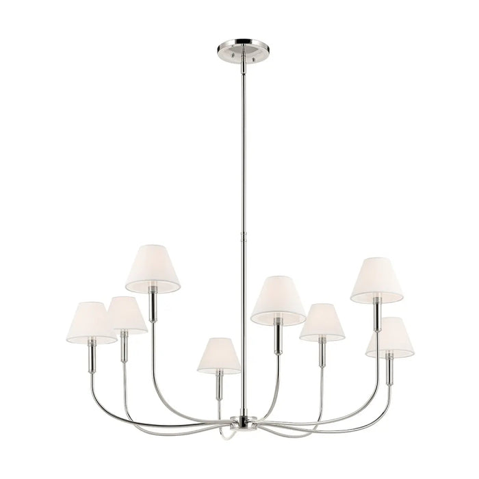 Kichler 52769 Eadie 8-lt 41" Chandelier - Polished Nickel