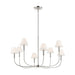 Kichler 52769 Eadie 8-lt 41" Chandelier - Polished Nickel