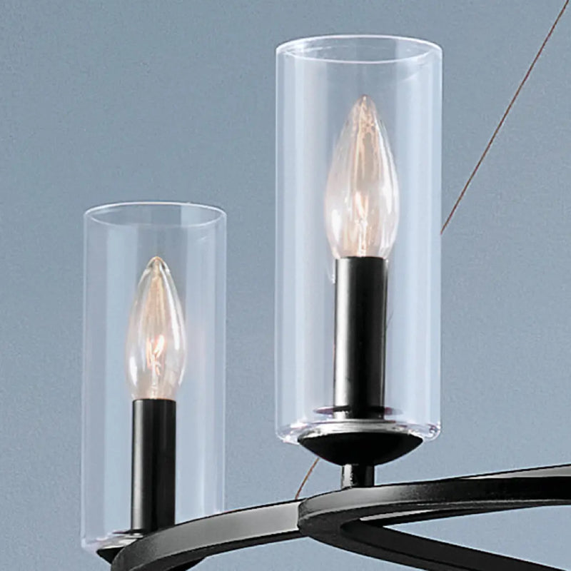 Kichler 52771 Harpin 6-lt 38" Chandelier - Black