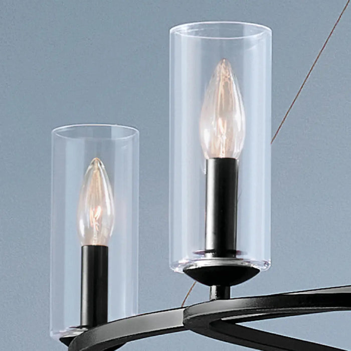 Kichler 52771 Harpin 6-lt 38" Chandelier - Black