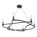 Kichler 52771 Harpin 6-lt 38" Chandelier - Black