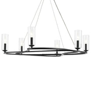 Kichler 52771 Harpin 6-lt 38" Chandelier - Black