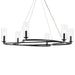 Kichler 52771 Harpin 6-lt 38" Chandelier - Black