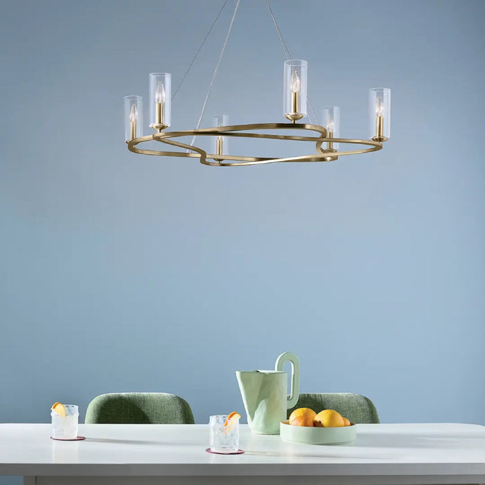 Kichler 52771 Harpin 6-lt 38" Chandelier