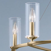 Kichler 52771 Harpin 6-lt 38" Chandelier - Champagne Bronze