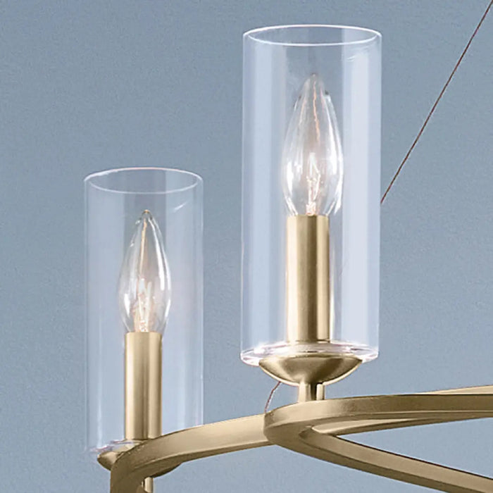 Kichler 52771 Harpin 6-lt 38" Chandelier - Champagne Bronze