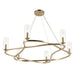 Kichler 52771 Harpin 6-lt 38" Chandelier - Champagne Bronze