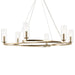 Kichler 52771 Harpin 6-lt 38" Chandelier - Champagne Bronze