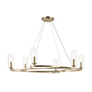 Kichler 52771 Harpin 6-lt 38" Chandelier - Champagne Bronze