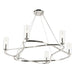Kichler 52771 Harpin 6-lt 38" Chandelier - Polished Nickel