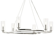 Kichler 52771 Harpin 6-lt 38" Chandelier - Polished Nickel