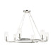 Kichler 52771 Harpin 6-lt 38" Chandelier - Polished Nickel