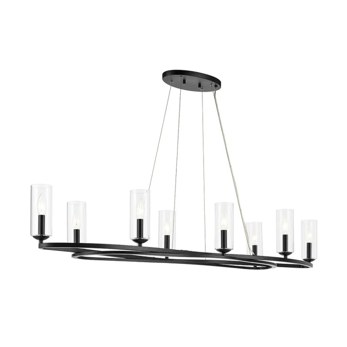 Kichler 52772 Harpin 8-lt 53" Chandelier - Black