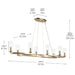 Kichler 52772 Harpin 8-lt 53" Chandelier