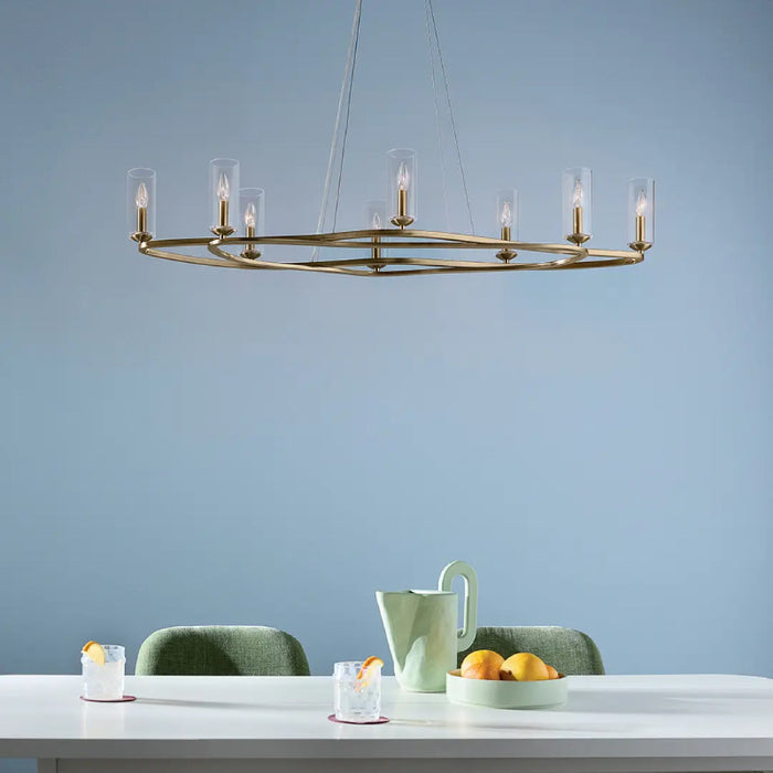 Kichler 52772 Harpin 8-lt 53" Chandelier - Champagne Bronze