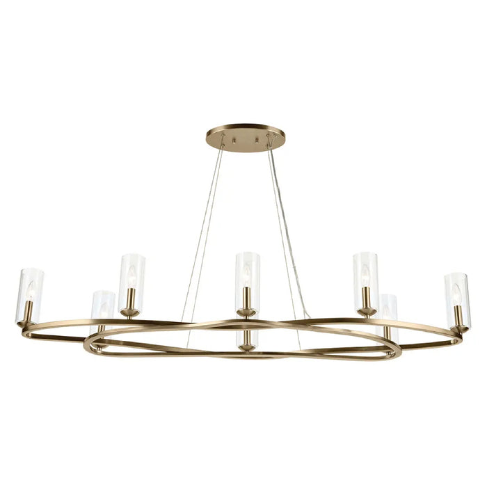 Kichler 52772 Harpin 8-lt 53" Chandelier - Champagne Bronze