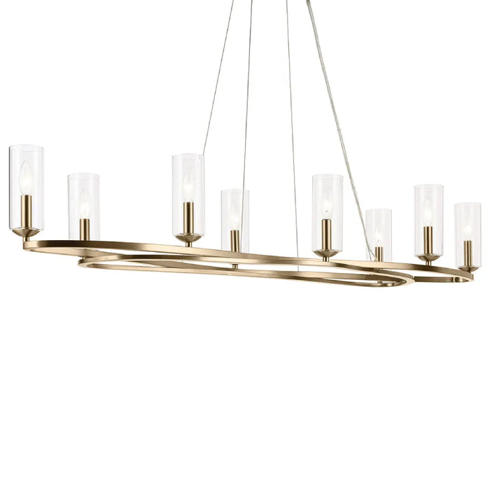Kichler 52772 Harpin 8-lt 53" Chandelier - Champagne Bronze