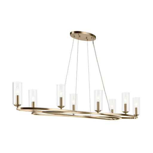 Kichler 52772 Harpin 8-lt 53" Chandelier - Champagne Bronze