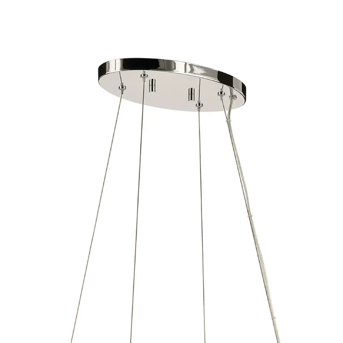 Kichler 52772 Harpin 8-lt 53" Chandelier -Polished Nickel