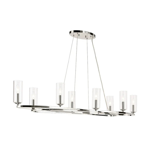 Kichler 52772 Harpin 8-lt 53" Chandelier - Polished Nickel