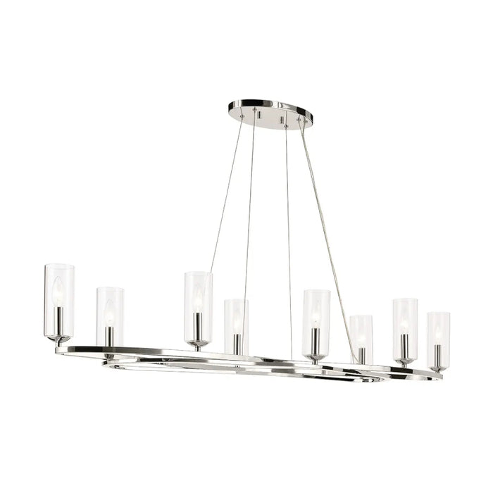 Kichler 52772 Harpin 8-lt 53" Chandelier - Polished Nickel