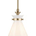 Kichler 52774 Laria 1-lt 11" Pendant - Champagne Bronze White Glass