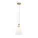 Kichler 52774 Laria 1-lt 11" Pendant - Champagne Bronze White Glass