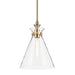 Kichler 52774 Laria 1-lt 11" Pendant - Champagne Bronze Clear Glass