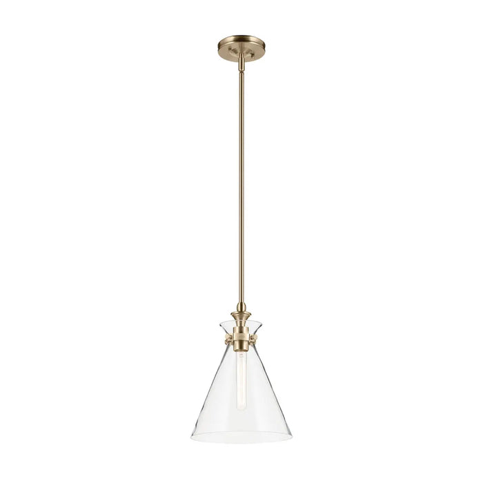 Kichler 52774 Laria 1-lt 11" Pendant - Champagne Bronze Clear Glass