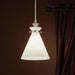 Kichler 52774 Laria 1-lt 11" Pendant - Polished Nickel White Glass