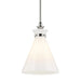 Kichler 52774 Laria 1-lt 11" Pendant - Polished Nickel White Glass
