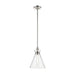 Kichler 52774 Laria 1-lt 11" Pendant - Polished Nickel Clear Glass