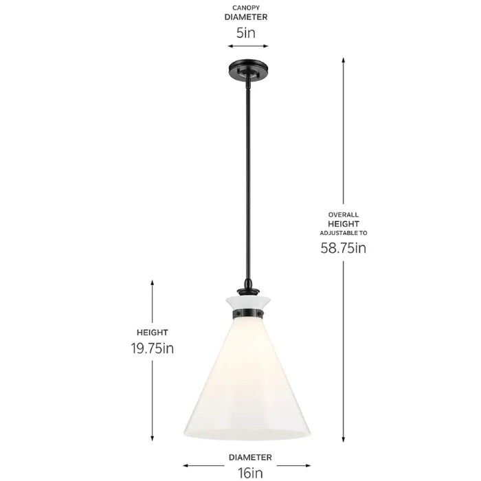 Kichler 52775 Laria 1-lt 16" Pendant